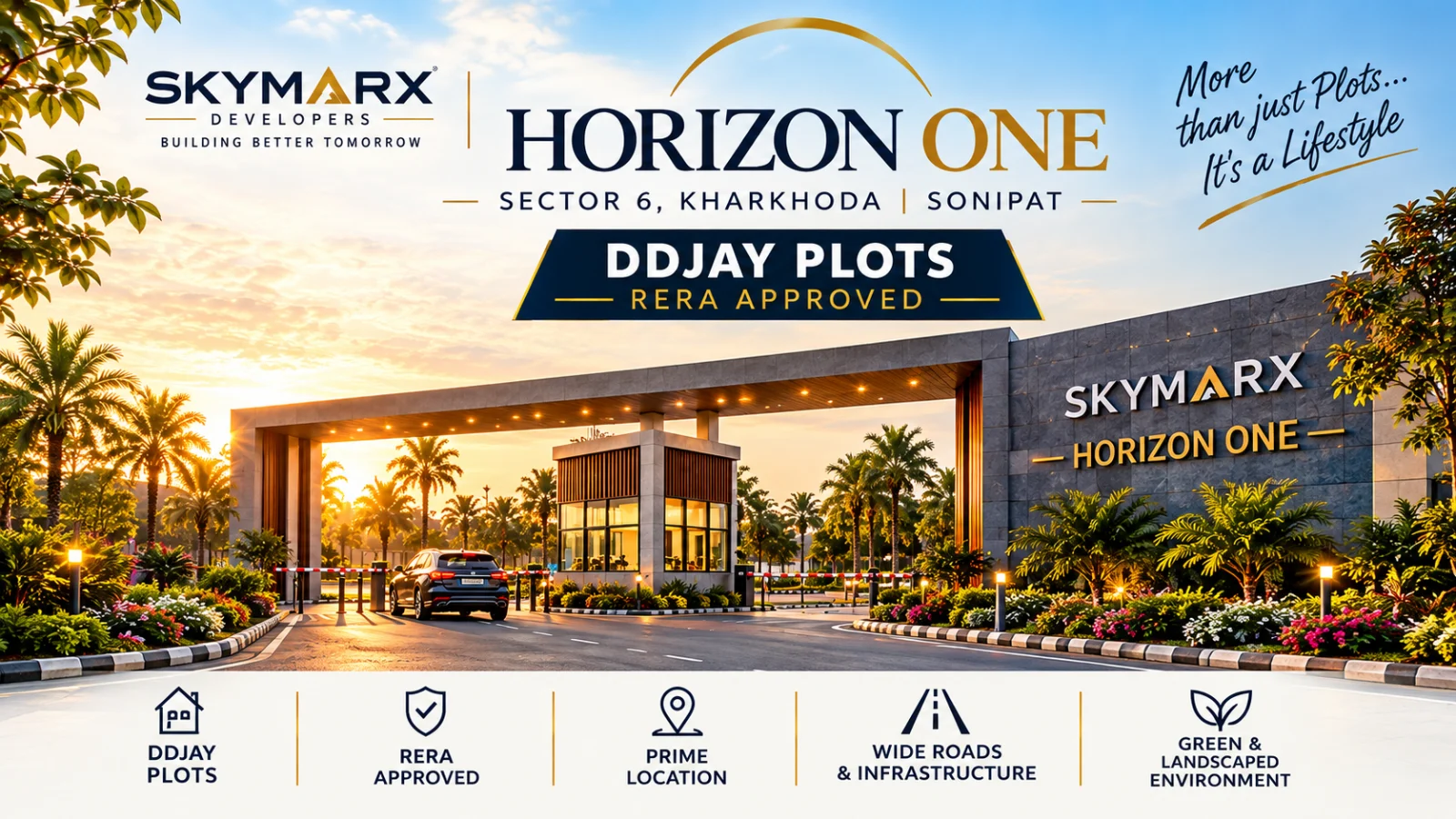 Skymarx Horizon One – RERA Approved DDJAY Residential Plots in Sector 6, Kharkhoda