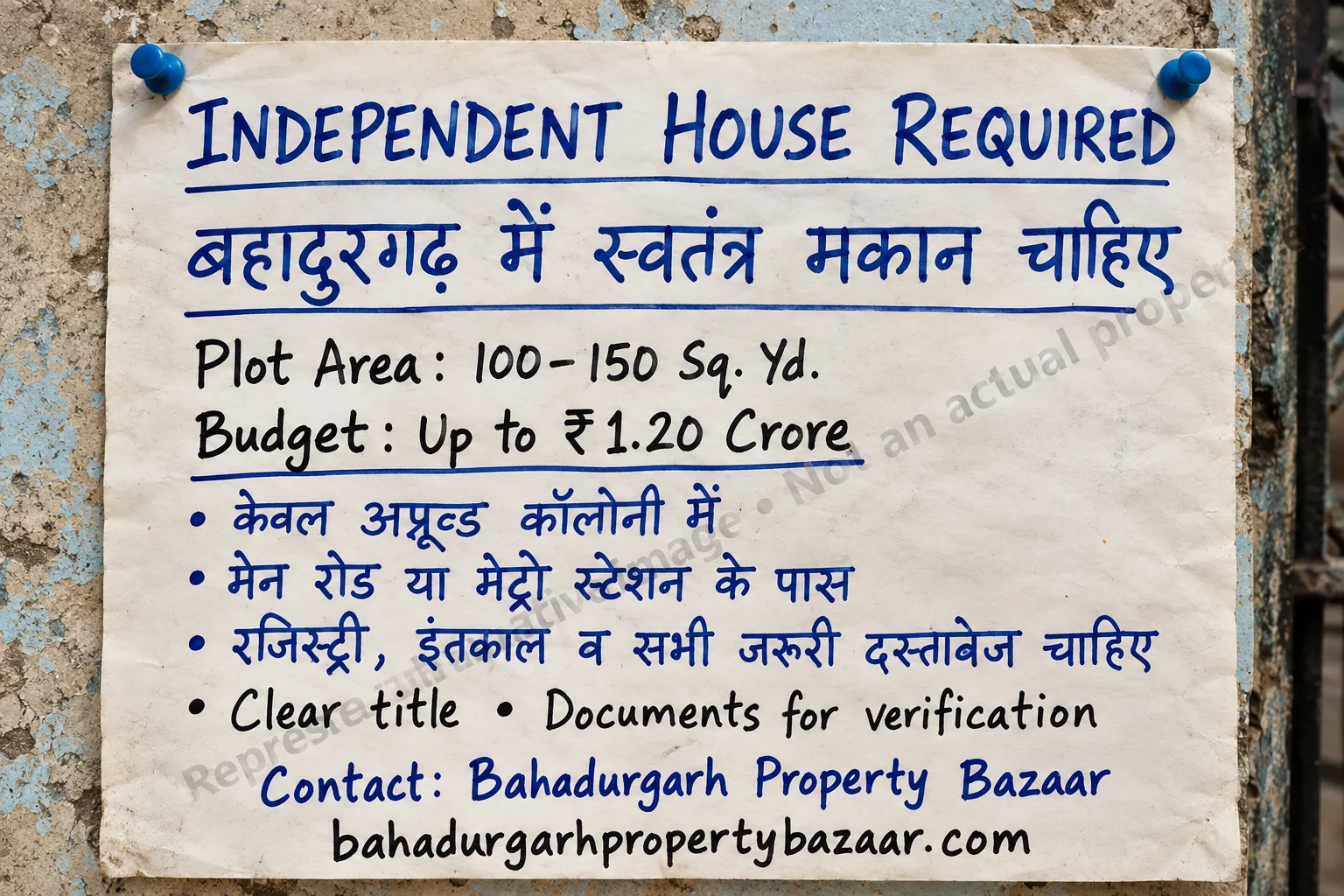 Buyer requirement illustration