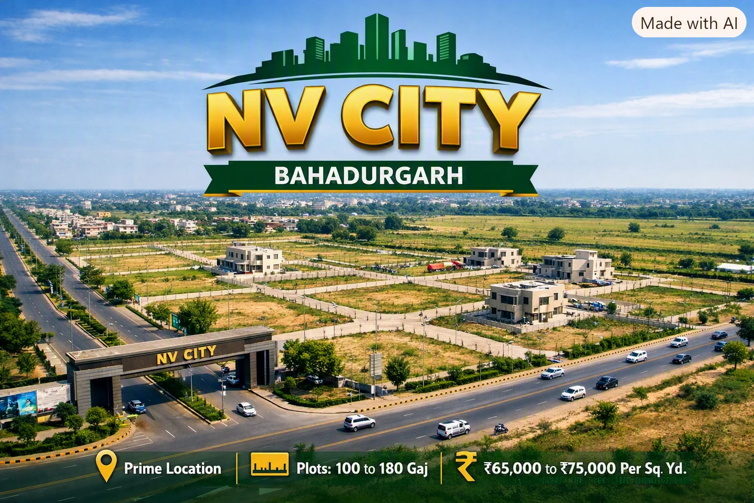 Plot for Sale – NV City, Kassar Road (200 Foota Road)