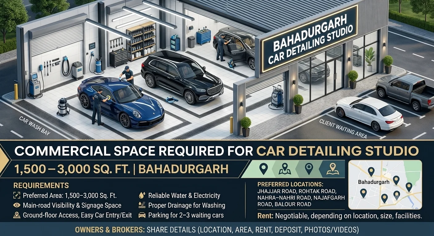 Commercial Plot in Jhajjar Road, Rohtak Road, Nahra–Nahri Road, Najafgarh Road or Balour Road., Bahadurgarh