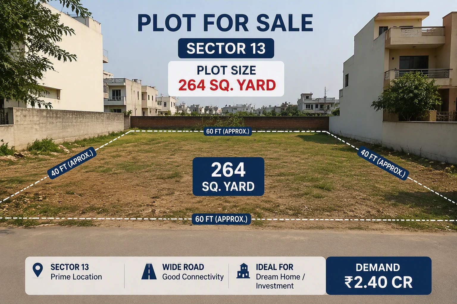 Plot / Land in Sector 13, Bahadurgarh